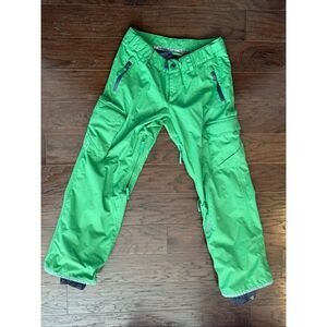 O’Neill Explore Snow Pants Men’s L Green 10K Waterproof Ski Snowboard Cargo Zip